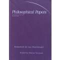 Philosophical Papers (Private Issue, November 2004, Festschrift for Ian Macdonald, with his Signa...