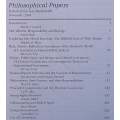Philosophical Papers (Private Issue, November 2004, Festschrift for Ian Macdonald, with his Signa...