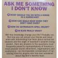 Ask Me Something I dont Know | Bill Adler & Beth Pratt-Dewey