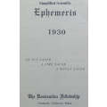 Simplified Scientific Ephemeris, 1930-1939