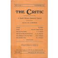 The Critic: A South African Quarterly Journal (Vol. 1, No. 1, September 1932)