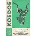 Koedoe (No. 9, 1966, With 3 Articles on the Kruger National Park)