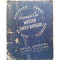 Passenger Car Master Shop Manual (Chrysler, Dodge, De Soto, Plymouth)