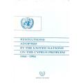 Resolutions Adopted by the United Nations on the Cyprus Problem, 1964-1994