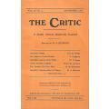 The Critic: A South African Quarterly Journal (Vol. 2, No. 1, September, 1933)