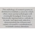 The Faber Book of 20th Century Women's Poetry | Fleur Adcock (Ed.)