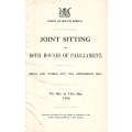 Joint Sitting of Both Houses of Parliament: Mines and Works Act, 1911, Amendment Bill (May 1926)