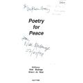 Poetry for Peace: A Collection of Poems from Natal (Inscribed by Editor) | Nise Malange & Shaun d...