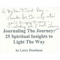 Journaling the Journey: 25 Spiritual Insights to Light the Way (Inscribed by Author) | Larry Pear...