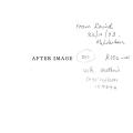 After Image (Inscribed by Author) | David Friedland