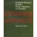 English Literary Hands from Chaucer to Dryden | Anthony G. Petti