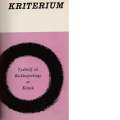 Kriterium: Tydskrif Vir Boekbesprekings En Kritiek (First Eleven Volumes)