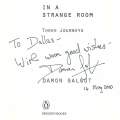 In A Strange Room (Inscribed by Author) | Damon Galgut