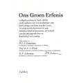 Ons Groen Erfenis (Signed by Co-Author D. P. Ackerman) | W. F. E. Immelmn, et al.