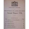 Tanganyika Territory Department of Lands and Mines, Annual Report 1936 (With a Fold out Map and C...