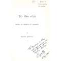 To Gershn: Tales of People of Zjembin (Inscribed by Author) | Geoff Sifrin