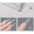 Stiletto - Long Full Cover Nail Tips - (A3) - 240pcs - Box - Clear