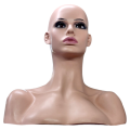 Mannequin Head with Shoulders - Female - Light Skin