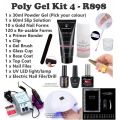 Poly Gel Kit 4 - 1 - Clear (Translucent)