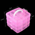 Storage Box Plastic - 3 Layer 18 Grid