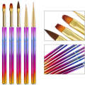 Acrylic, Gel & Striping / Drawing Brush Set - 5pcs