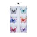 Nail Decoration - Magnetic Butterflies - 6pcs
