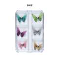Nail Decoration - Magnetic Butterflies - 6pcs