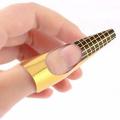 Gold Nail Forms Tip Sculpting Guide Stickers - QZ04 - 500pcs Roll
