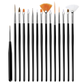 Nail Art Brush Set - 15pcs