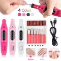 Variable Speed Rotary Nail Art Drill Carver - Pink