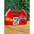 CARS LIGHTNING MCQUEEN PARTY PACK  5 BOXES only, personalized kiddies birthday party themed decor...