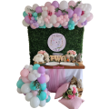 SOME BUNNY PARTY DECOR, personalized kiddies birthday party themed decor party customized full pr...