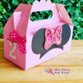 MINNIE MOUSE PARTY PACK 5 BOXES only, personalized kiddies birthday party themed decor party boxe...