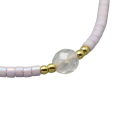 Rose Quartz & Seed Bead Adjustable Bracelet