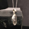 Herkimer Sparkle: Rough Sterling Silver Necklace