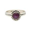 Astral Star Ruby Sterling Silver Ring