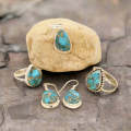 Bohemian Rhapsody: Copper Turquoise Sterling Silver Earrings