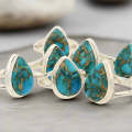 Bohemian Rhapsody: Copper Turquoise Sterling Silver Ring