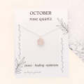 Rose Quartz Necklace: October Birthstone