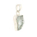 Nature's Treasures: Raw Aquamarine Sterling Silver Necklace