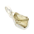 Nature's Treasures: Raw Citrine Sterling Silver Necklace