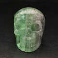 Focus Green Fluorite Crystal Skull