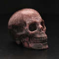 Pink Guardian Rhodonite Crystal Skull