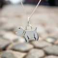 Dog Sterling Silver Necklace