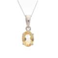 Faceted Citrine Birthstone Necklace