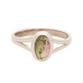 Watermelon Tourmaline Sterling Silver Ring
