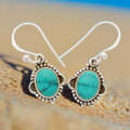 Turquoise Rawa Sterling Silver Earrings