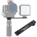 Ulanzi PT-7 Cold Shoe Stand Bracket Vlogging Microphone Flash Light Extension Plate with 1/4 Inch...