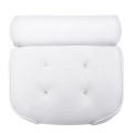 3D Mesh Massage Bath Pillows Anti-bacterial Anti-mite Spa Bathtub Pillow - White