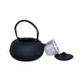 Black Cast Iron Teapot with Infuser